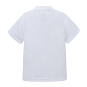 polo tejida blanca niño