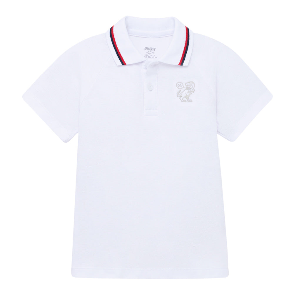 Polo blanco Offcorss manga corta para niño ref 4133622