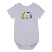Conjunto body con pantalón y poleron para recién nacido unisex