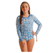 Traje De Baño Colombiano Premium Rosseta Barú Para Niña