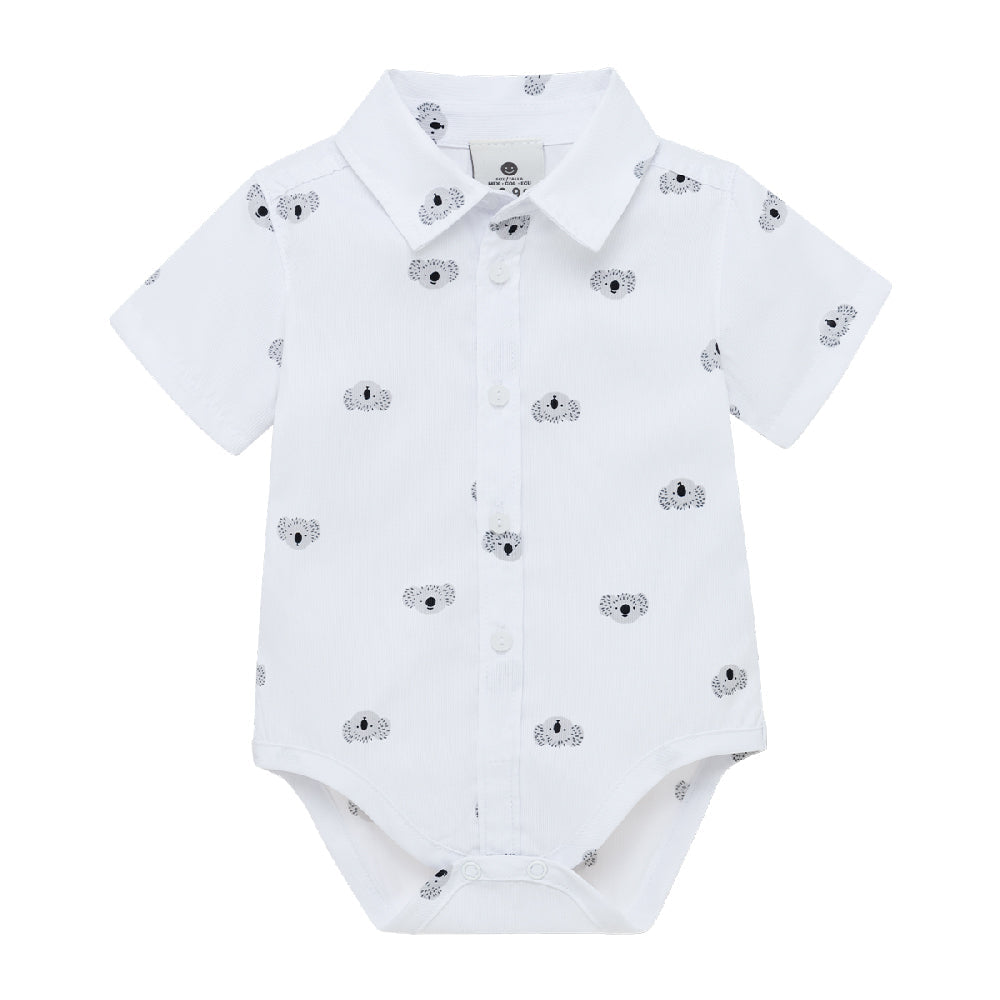 Body de camisa manga corta para recién nacido niño