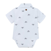 Body de camisa manga corta para recién nacido niño