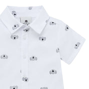 Body de camisa manga corta para recién nacido niño