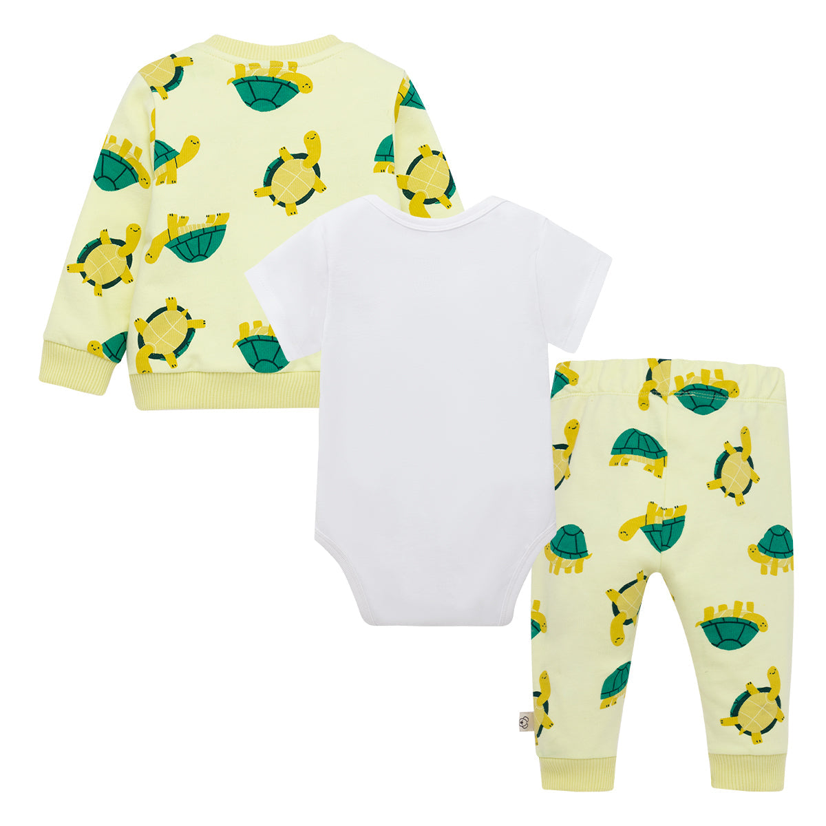 Conjunto buzo y body manga corta para recién nacido niño verde