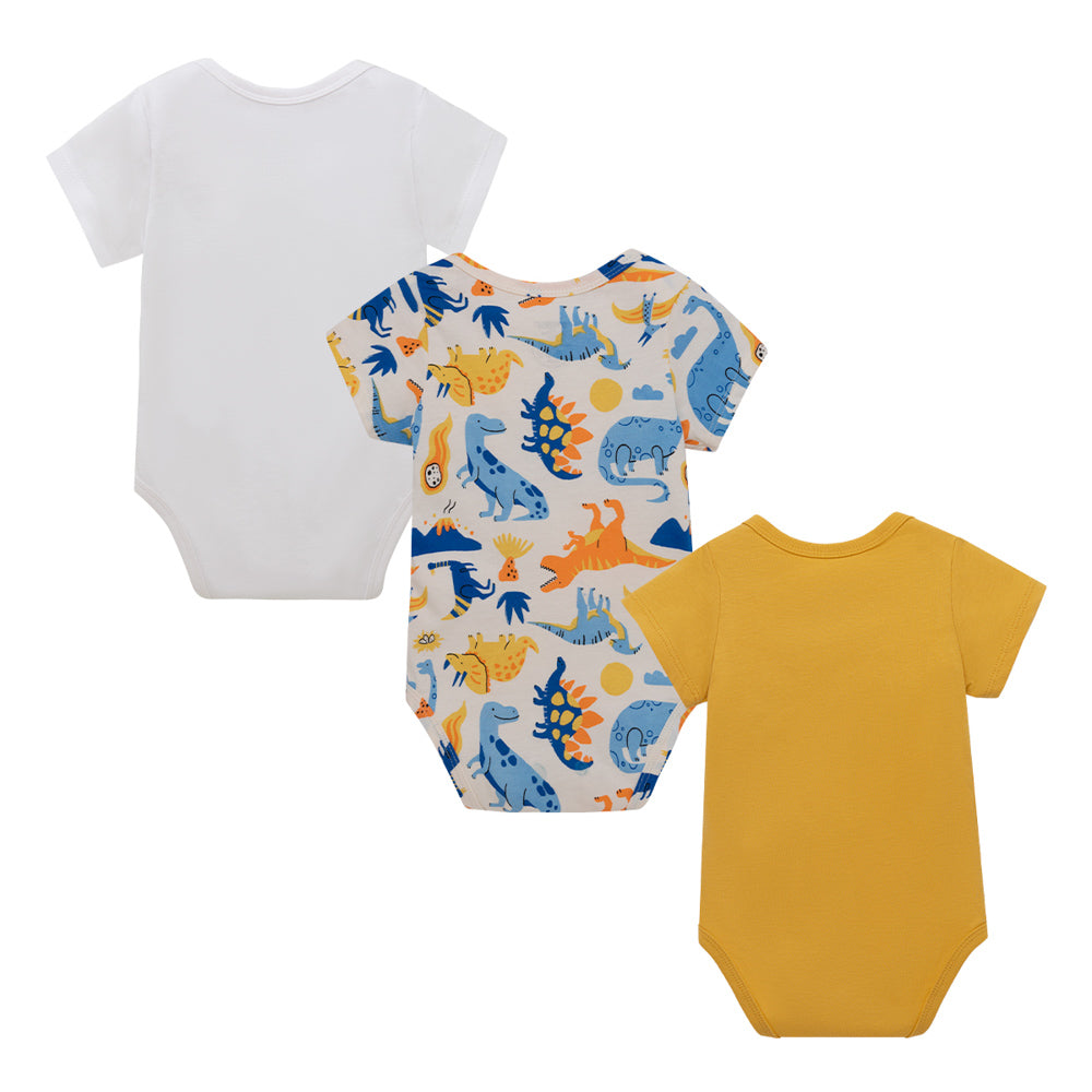 Set x3 de Pilucho Body manga corta para recién nacido niño