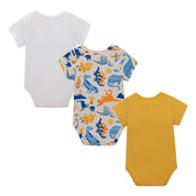 Set x3 de Pilucho Body manga corta para recién nacido niño