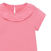 Body manga corta con bolero en el cuello para recién nacida niña