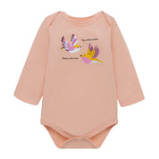 Set x3 pilucho body de manga corta y larga para recién nacida niña