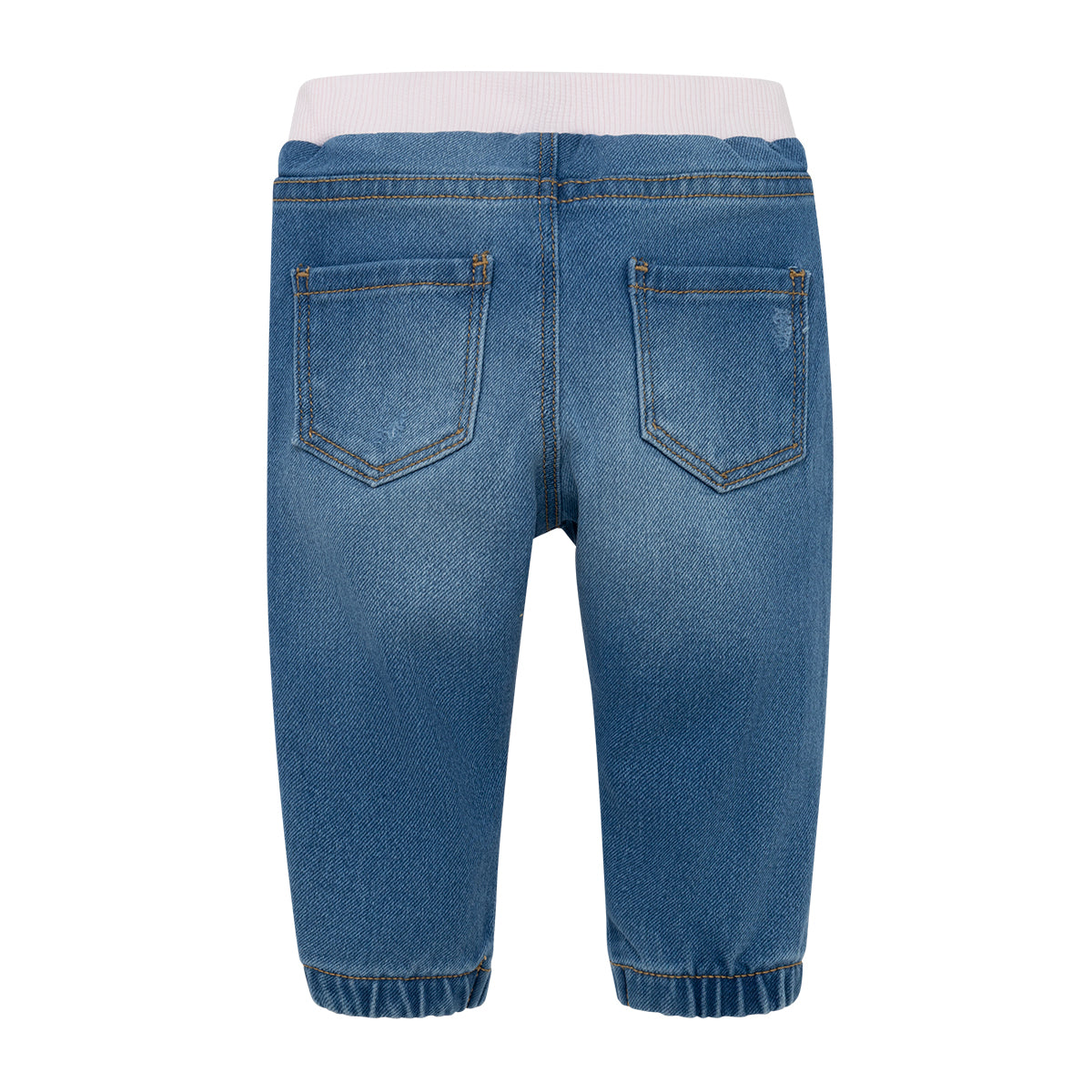 Pantalón en denim para recién nacida niña