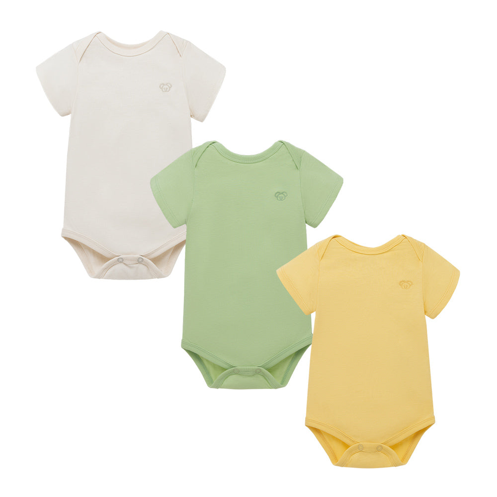 Set x3 pilucho body de manga corta recién nacidos unisex