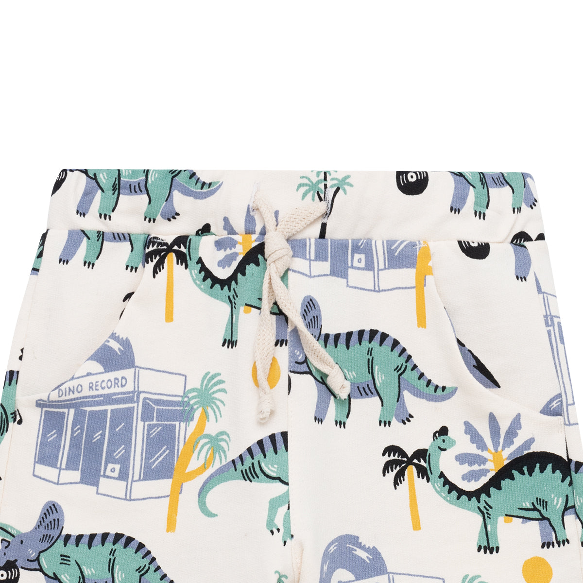 Short con bolsillo estampado dinosaurios para bebé niño