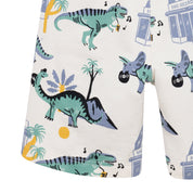Short con bolsillo estampado dinosaurios para bebé niño