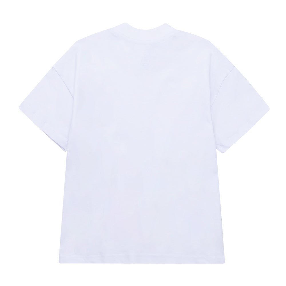Polera blanca manga corta para niño