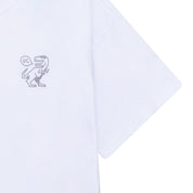 Polera blanca manga corta para niño