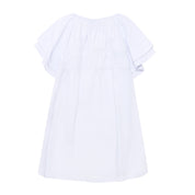 Vestido blanco manga corta bebé niña