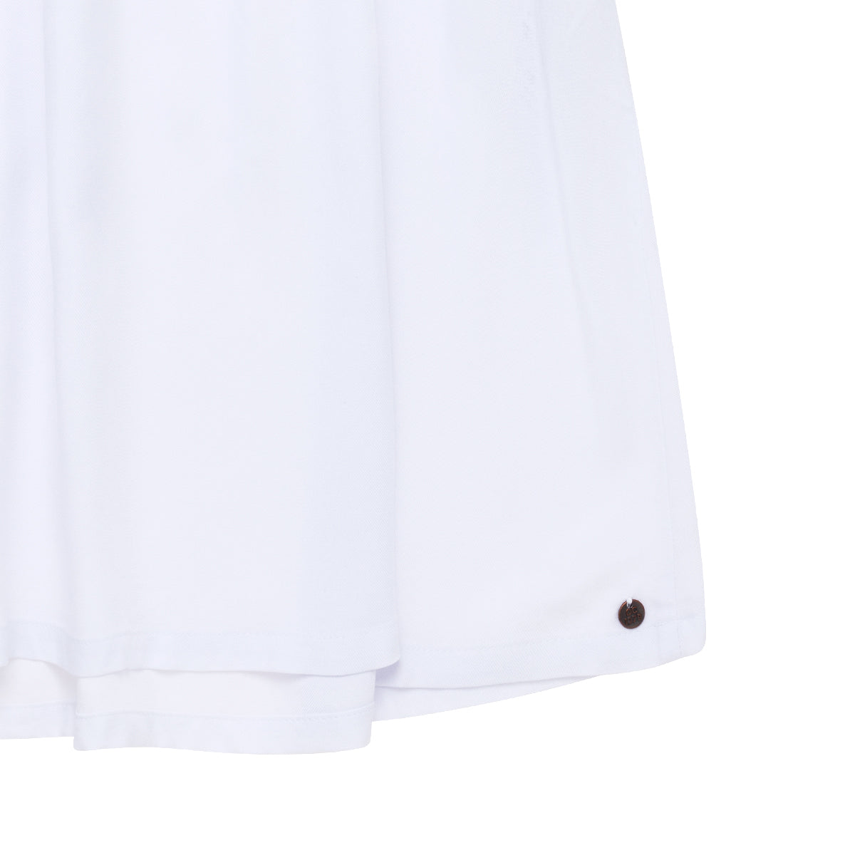 Vestido blanco manga corta bebé niña