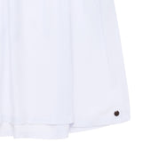 Vestido blanco manga corta bebé niña