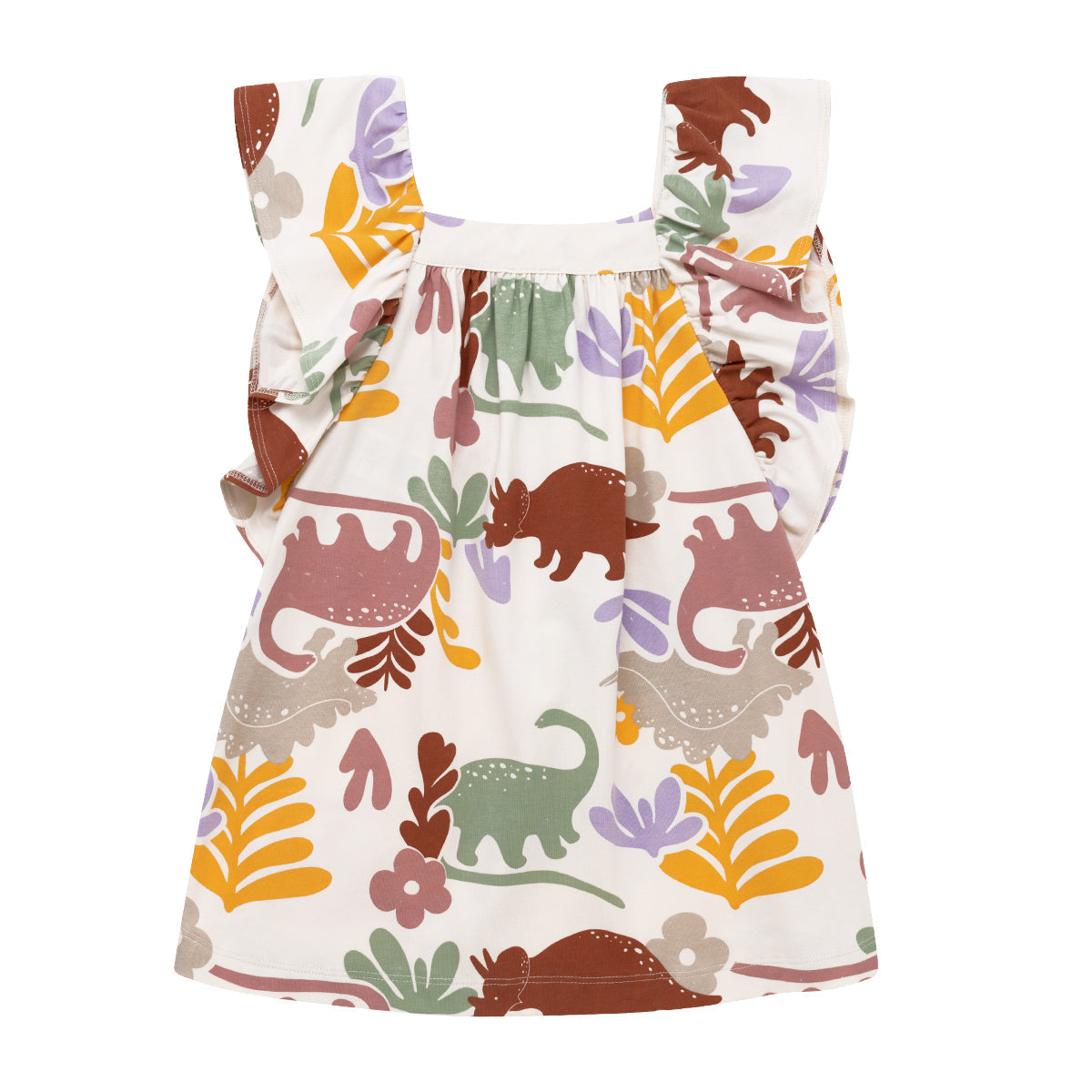 Vestido manga corta con boleros y recogido para bebé niña