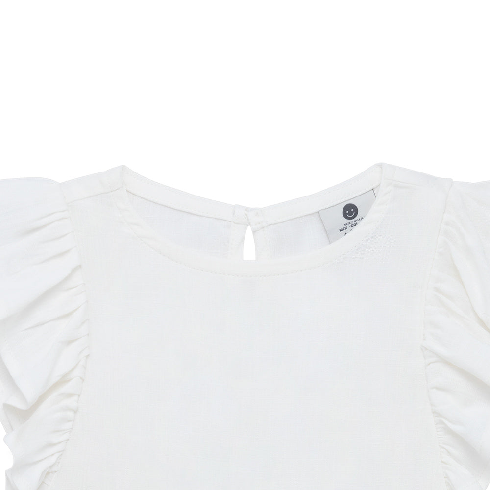 Polera manga corta con boleros para bebé niña