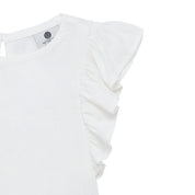 Polera manga corta con boleros para bebé niña