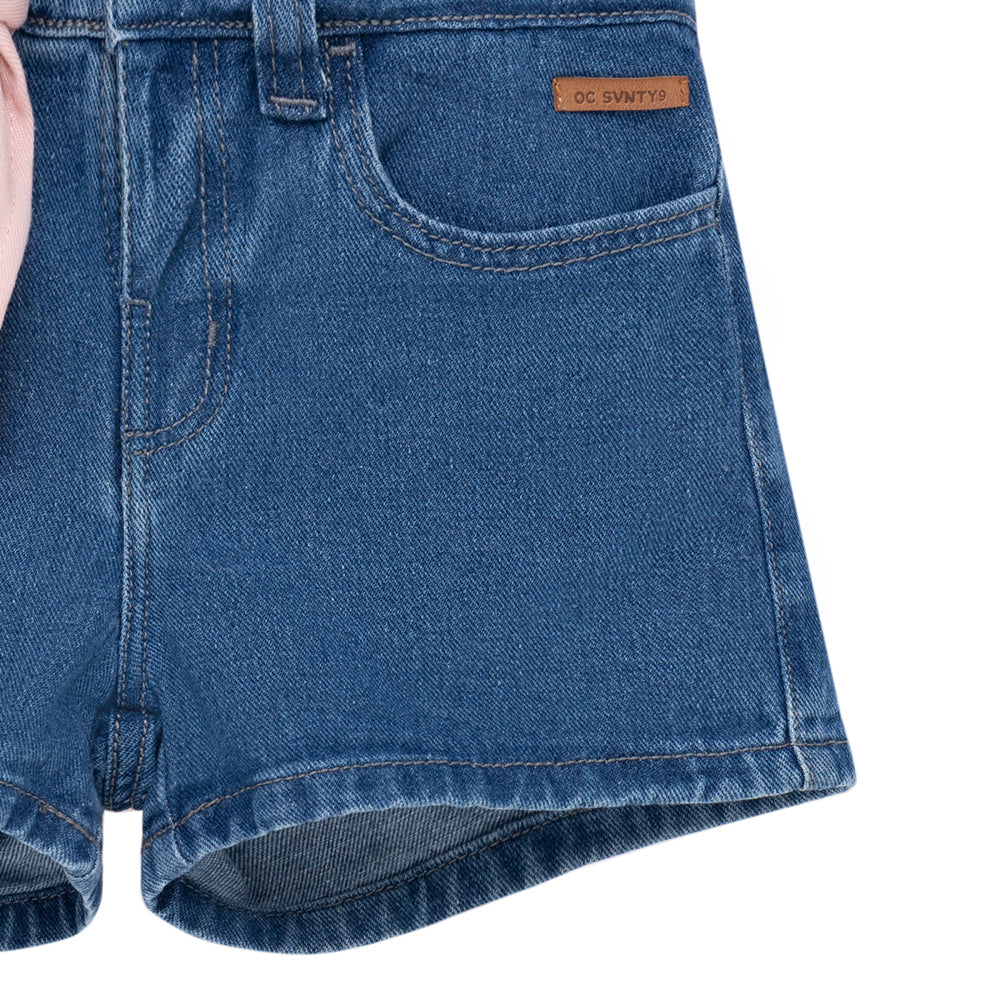 Short con pañoleta para bebé niña