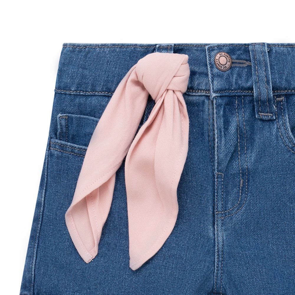 Short con pañoleta para bebé niña