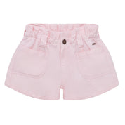 Short rosa con pretina y bolsillos para bebé niña
