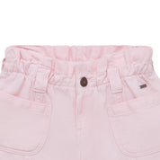 Short rosa con pretina y bolsillos para bebé niña