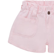 Short rosa con pretina y bolsillos para bebé niña