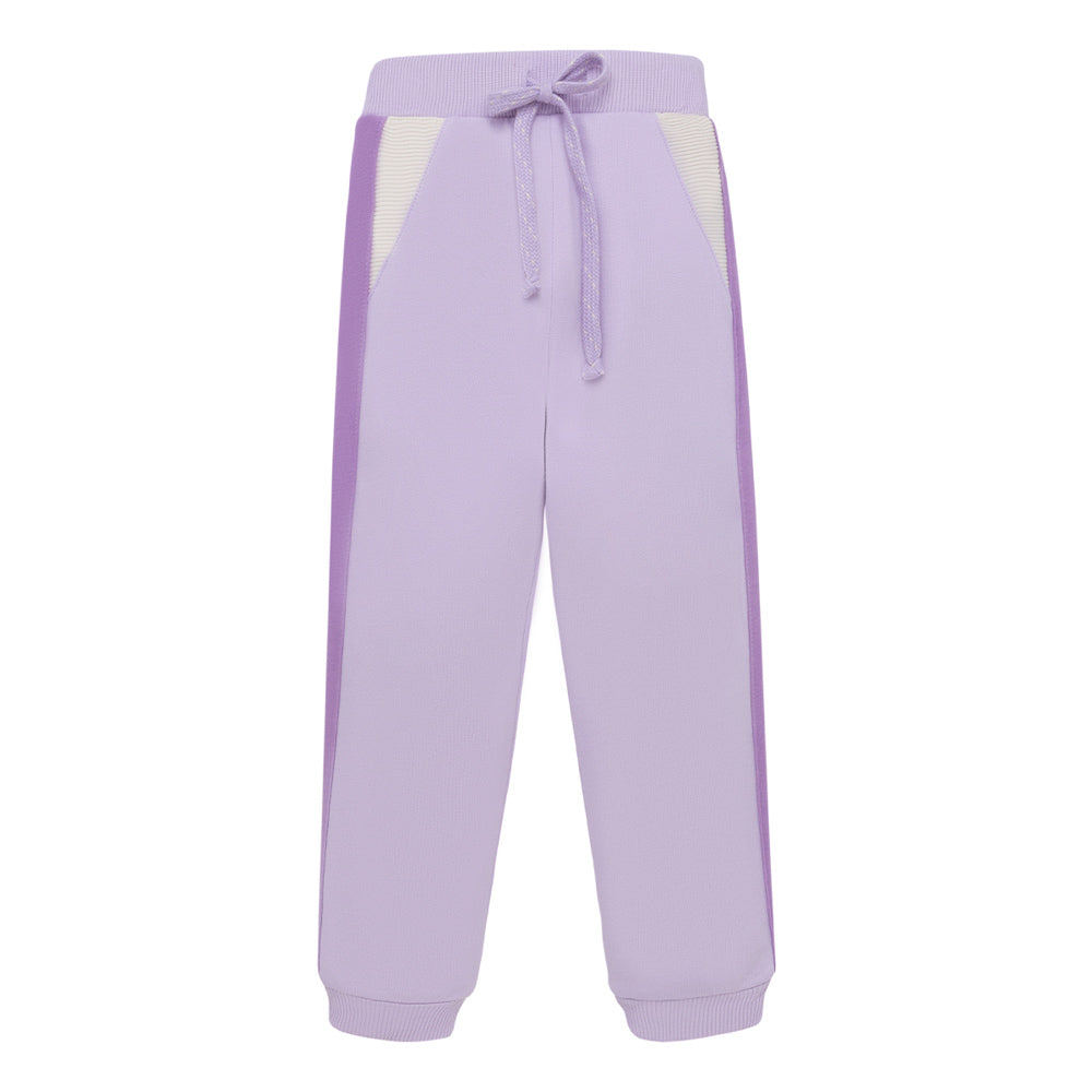 Conjunto de polera y pantalón buzo para bebé niña