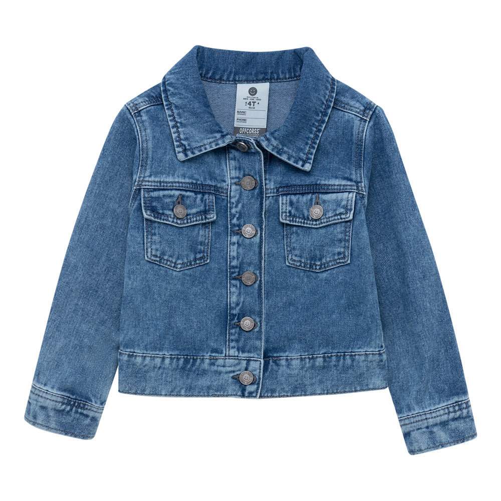 Chaqueta en denim para bebé niña