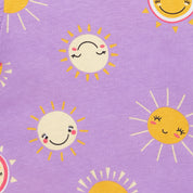 Polera solecitos manga corta con mangas abombadas para bebé niña
